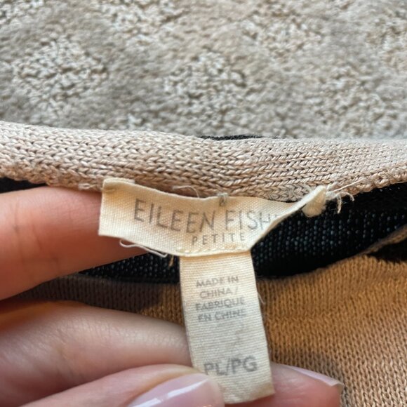 EILEEN FISHER PETITE striped sweater PL petite large - Picture 6 of 10